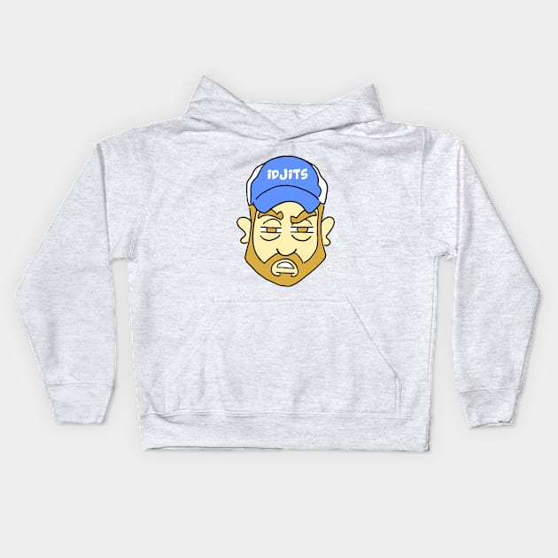 Idjits!  Bobby Singer Supernatural cartoon Kids Hoodie by Blaze_Belushi